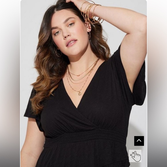 Torrid Cotton Wrap Top NWT - Picture 8 of 16